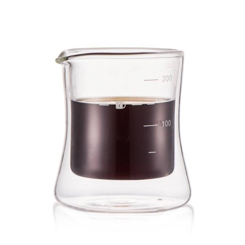 Double Glass Cake Type Coffee Pot Creation