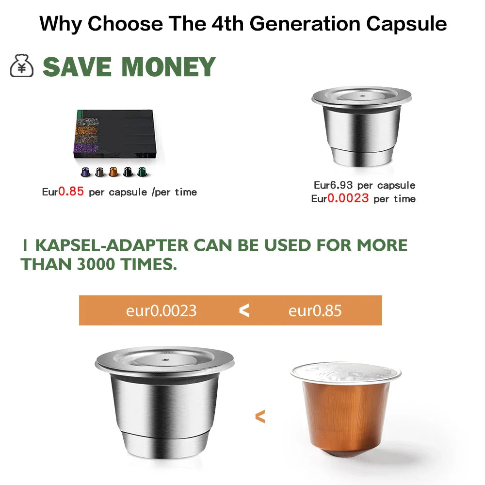 Steel Reusable Nespresso Pod