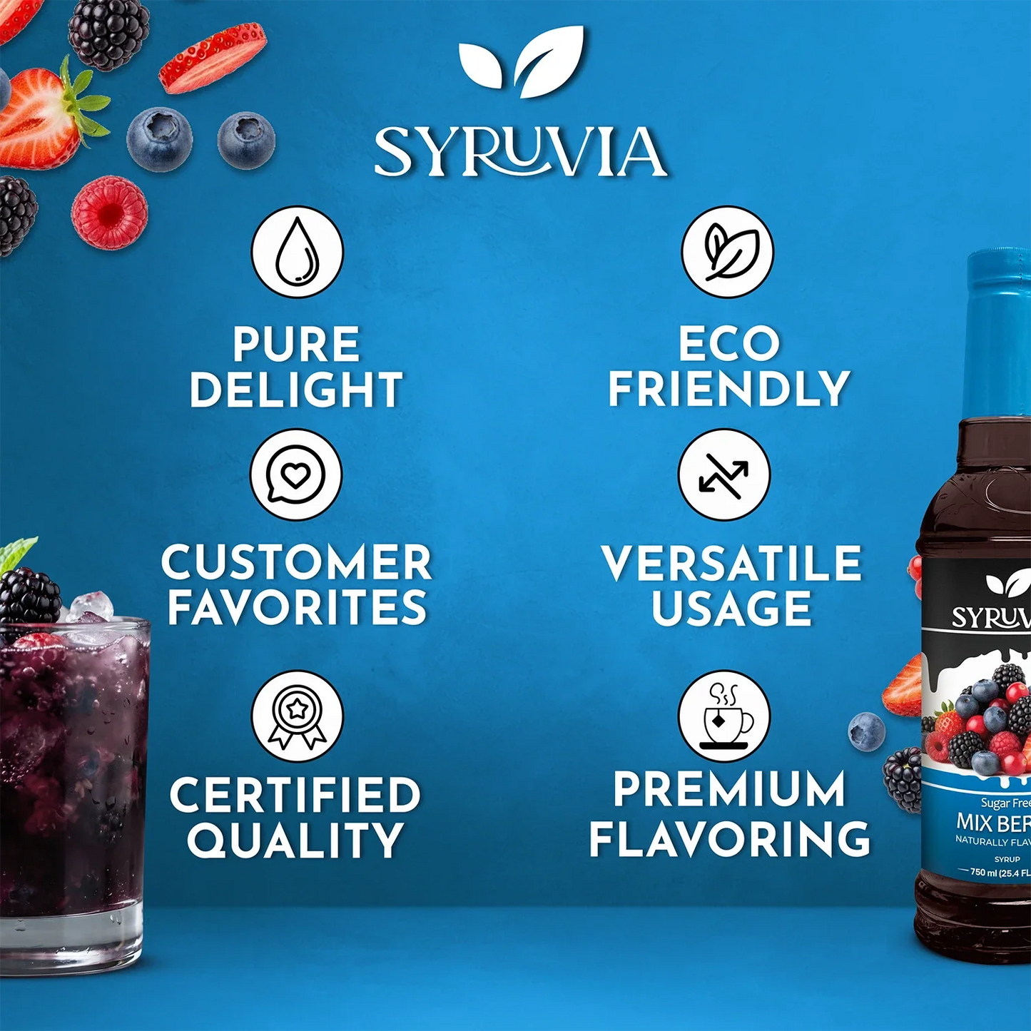 Sugar Free Mix Berry Syrup