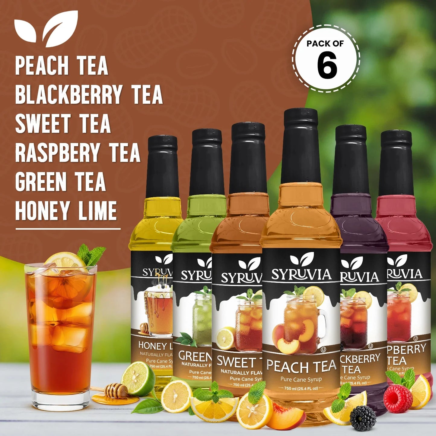 Syruvia Tea Flavor Variety Pack