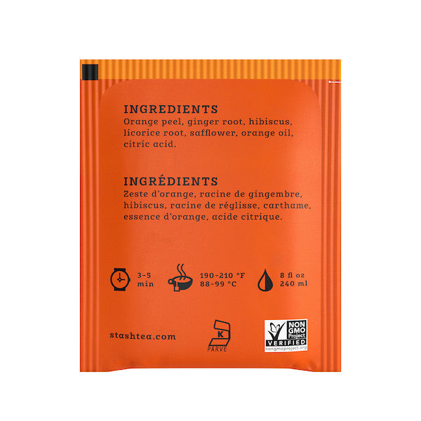 Stash Herbal Tea Sunny Orange and Ginger (6x18 BAG )