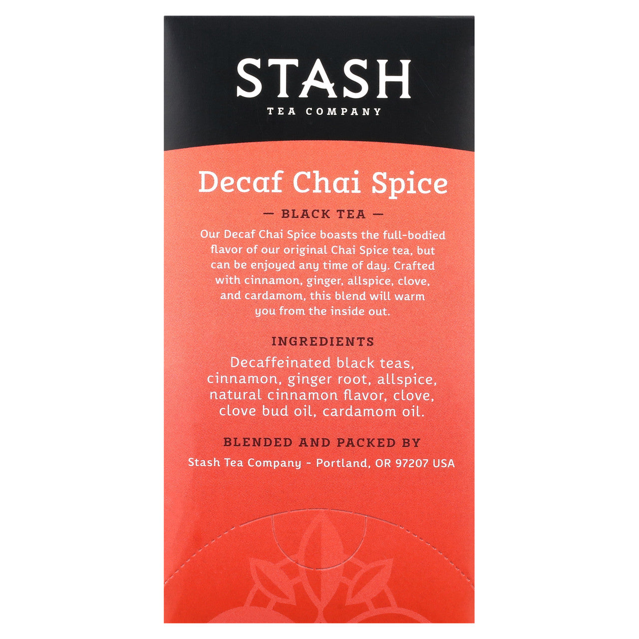 Stash Tea Chai Spice Blend Decaf Tea (6x18 CT)