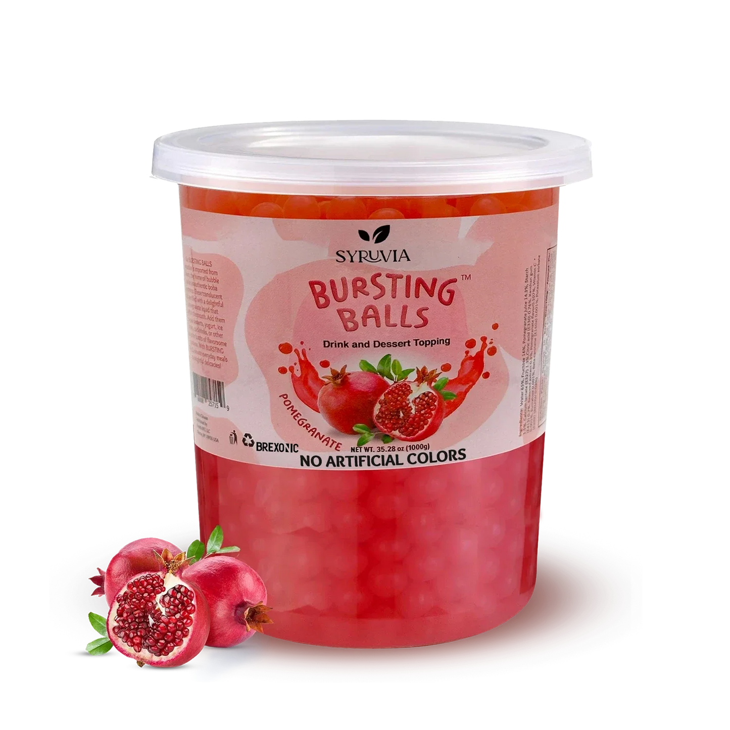 2 LB Pomegranate Flavored Popping Boba