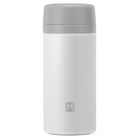 ZWILLING Thermo Tea And Fruit Infuser Bottle, 420 mL, White-Grey