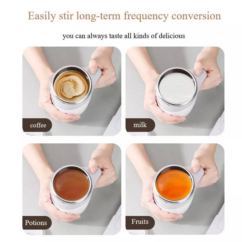 Self Stirring Coffee Cup - Rechargeable, Convenient, and Eco-Friendly