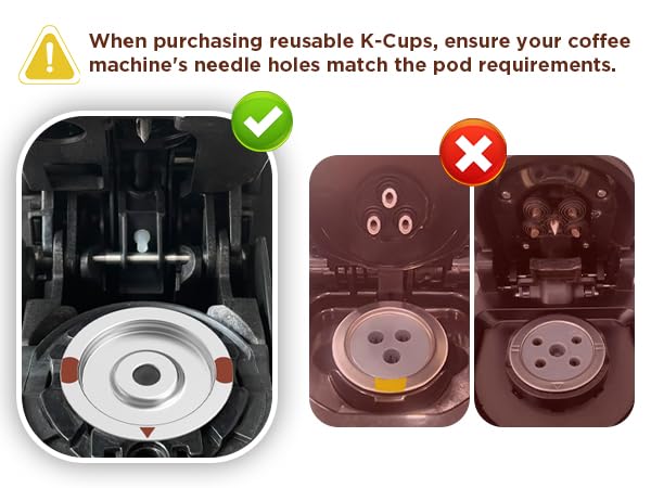 Reusable k Cup Coffee Filters,Universal stainless steel Refillable k Cups Filter Use for Keurig 2.0 and 1.0 Coffee Makers-brewers (3pack)