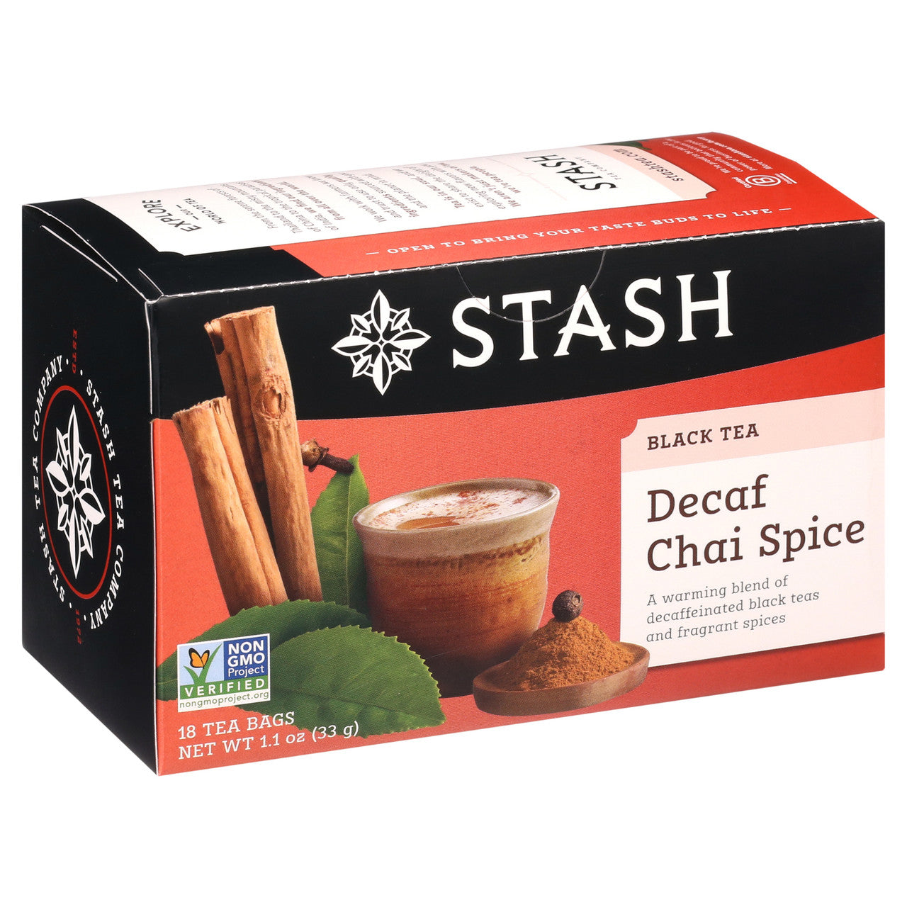 Stash Tea Chai Spice Blend Decaf Tea (6x18 CT)