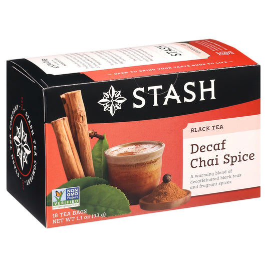 Stash Tea Chai Spice Blend Decaf Tea (6x18 CT)