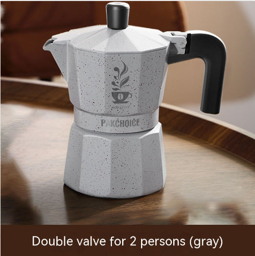 Aluminum Double Valve Moka Pot