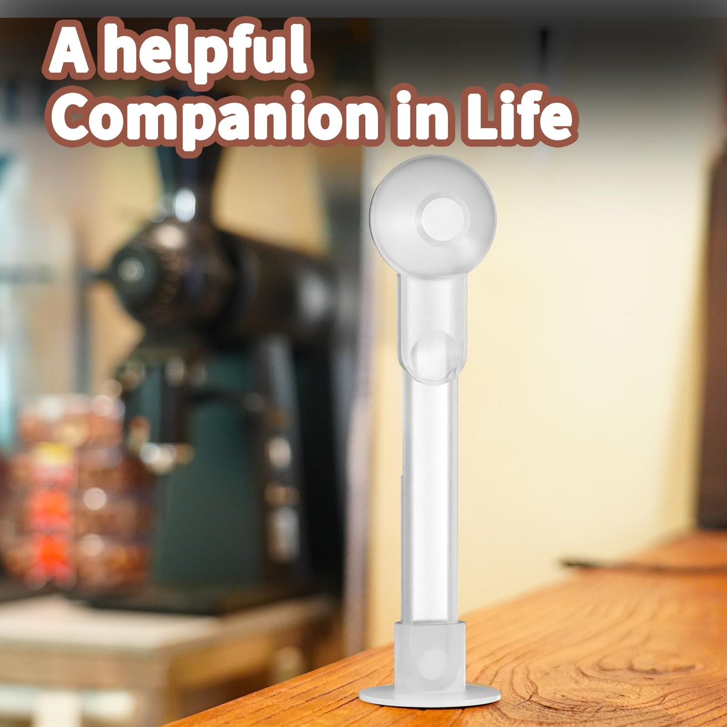 Coffee Scoop with Funnel for Ground Coffee, Protein Powder & Tea, for Reusable K Cup Refiller, 2TBSP Mess-Free, Funnel Design Prevents Spills (Black, 1-Pack)