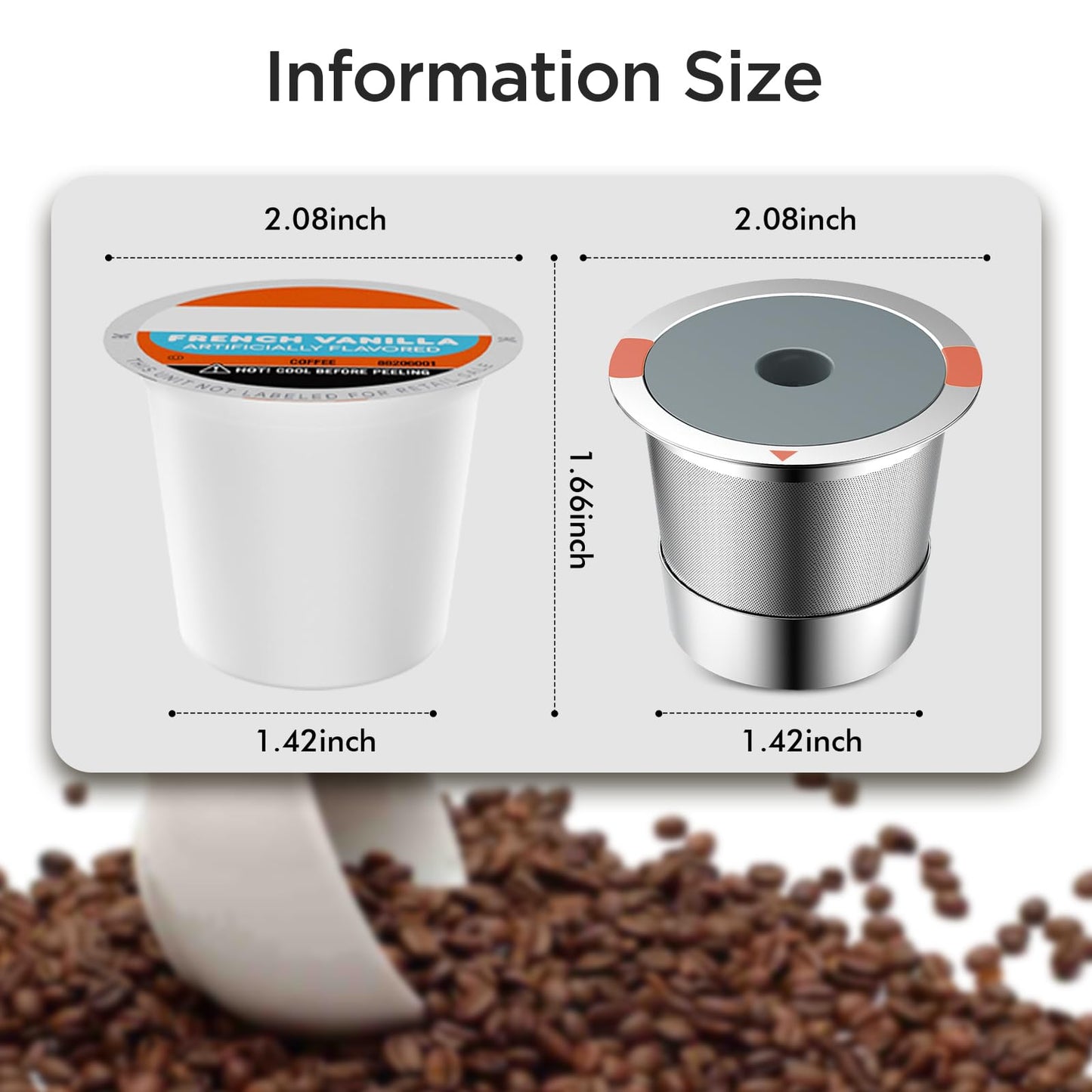Reusable k Cup Coffee Filters,Universal stainless steel Refillable k Cups Filter Use for Keurig 2.0 and 1.0 Coffee Makers-brewers (3pack)