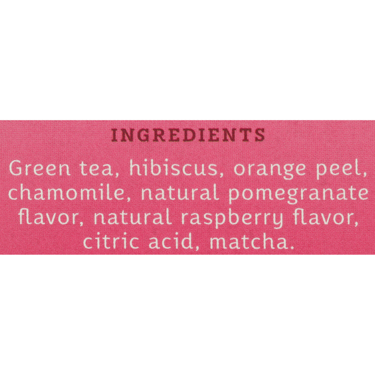 Stash Tea Pomegrante Raspberry With Matcha Tea (6x18 Bag)
