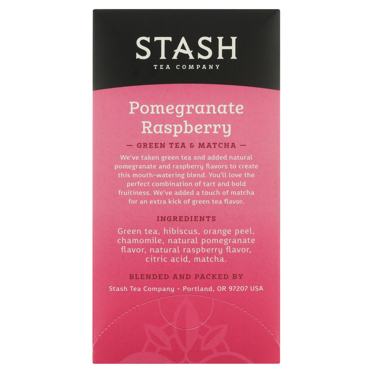 Stash Tea Pomegrante Raspberry With Matcha Tea (6x18 Bag)