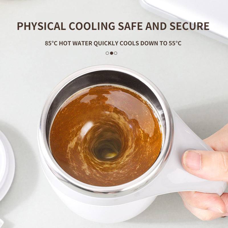 Self Stirring Coffee Cup - Rechargeable, Convenient, and Eco-Friendly