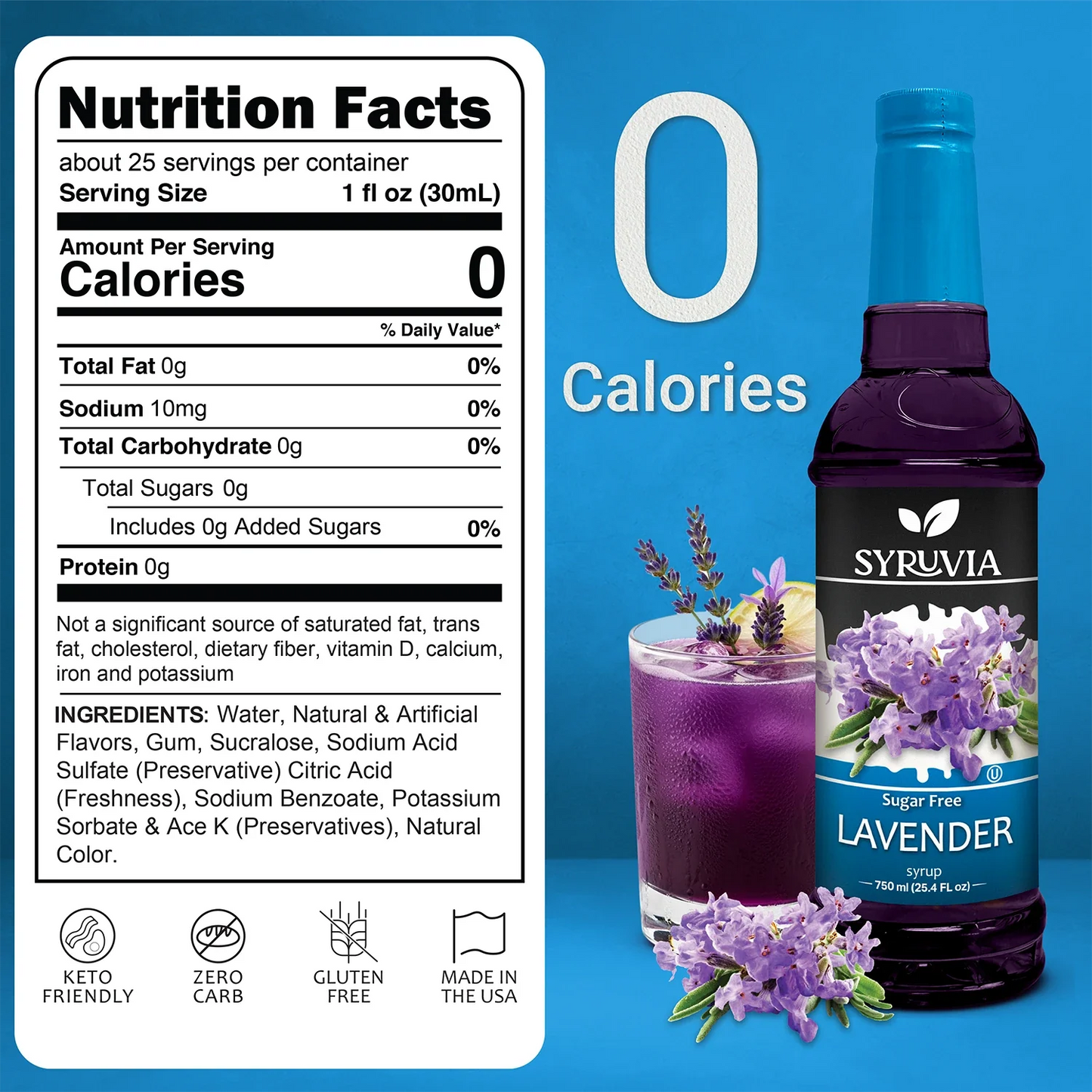 Sugar Free Lavender Syrup