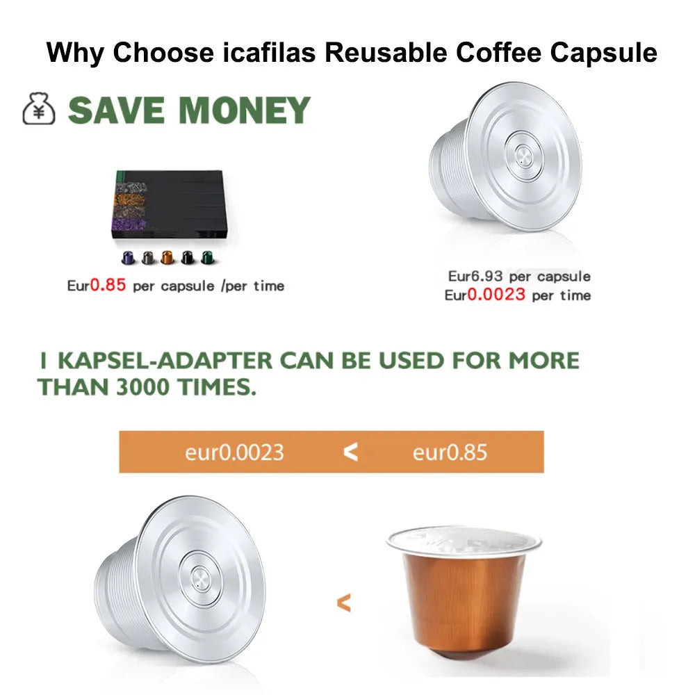 Steel Reusable Nespresso Pod