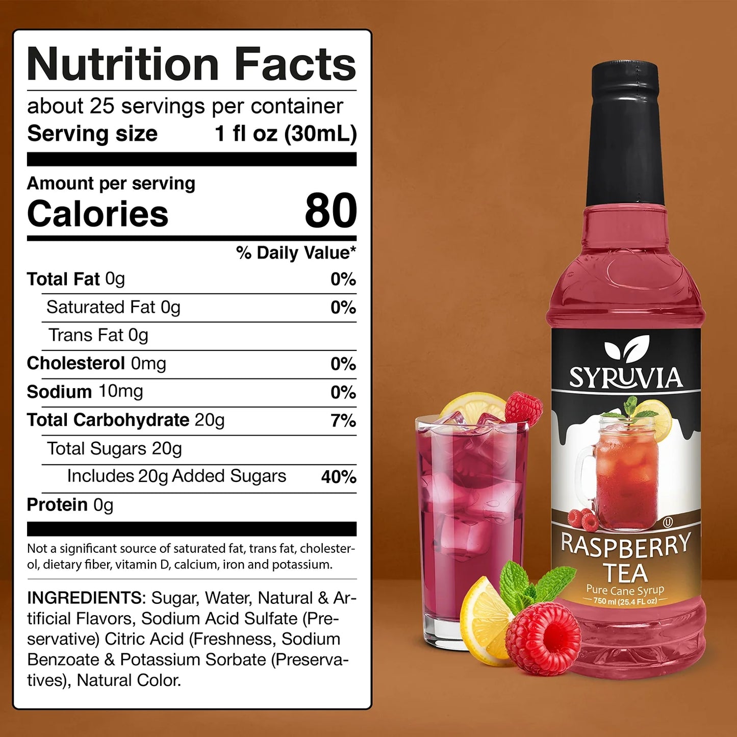 Raspberry Tea Syrup