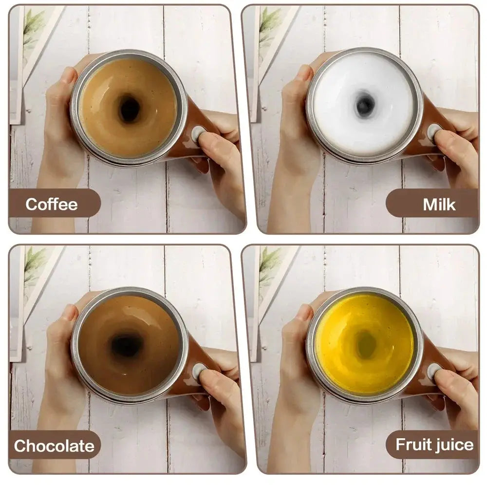 Automatic stirring cup portable rechargeable stainless steel suitable for home travel