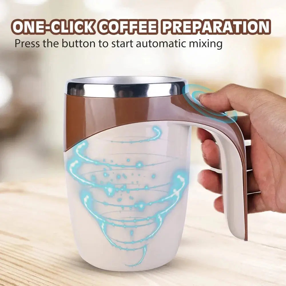 Automatic stirring cup portable rechargeable stainless steel suitable for home travel