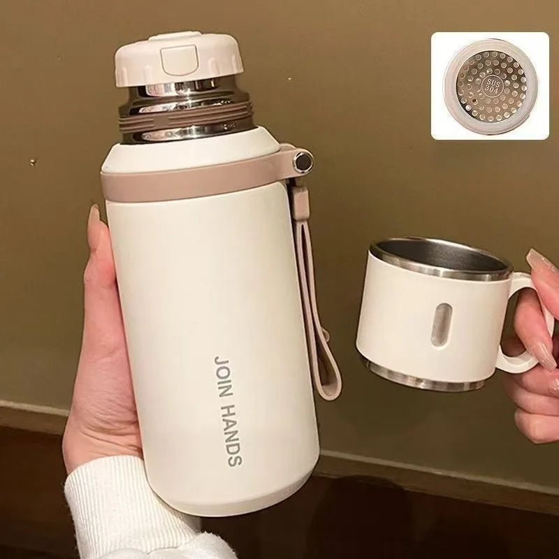 Thermos Cup with Tea Strainer - 600/800ML