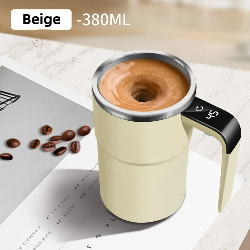 Coffee Self Mixing Mug Waterproof Food Safe Coffee Mug USB Rechargeable Automatic