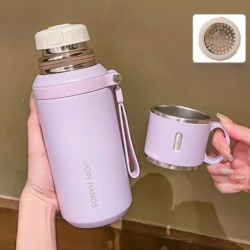Thermos Cup with Tea Strainer - 600/800ML