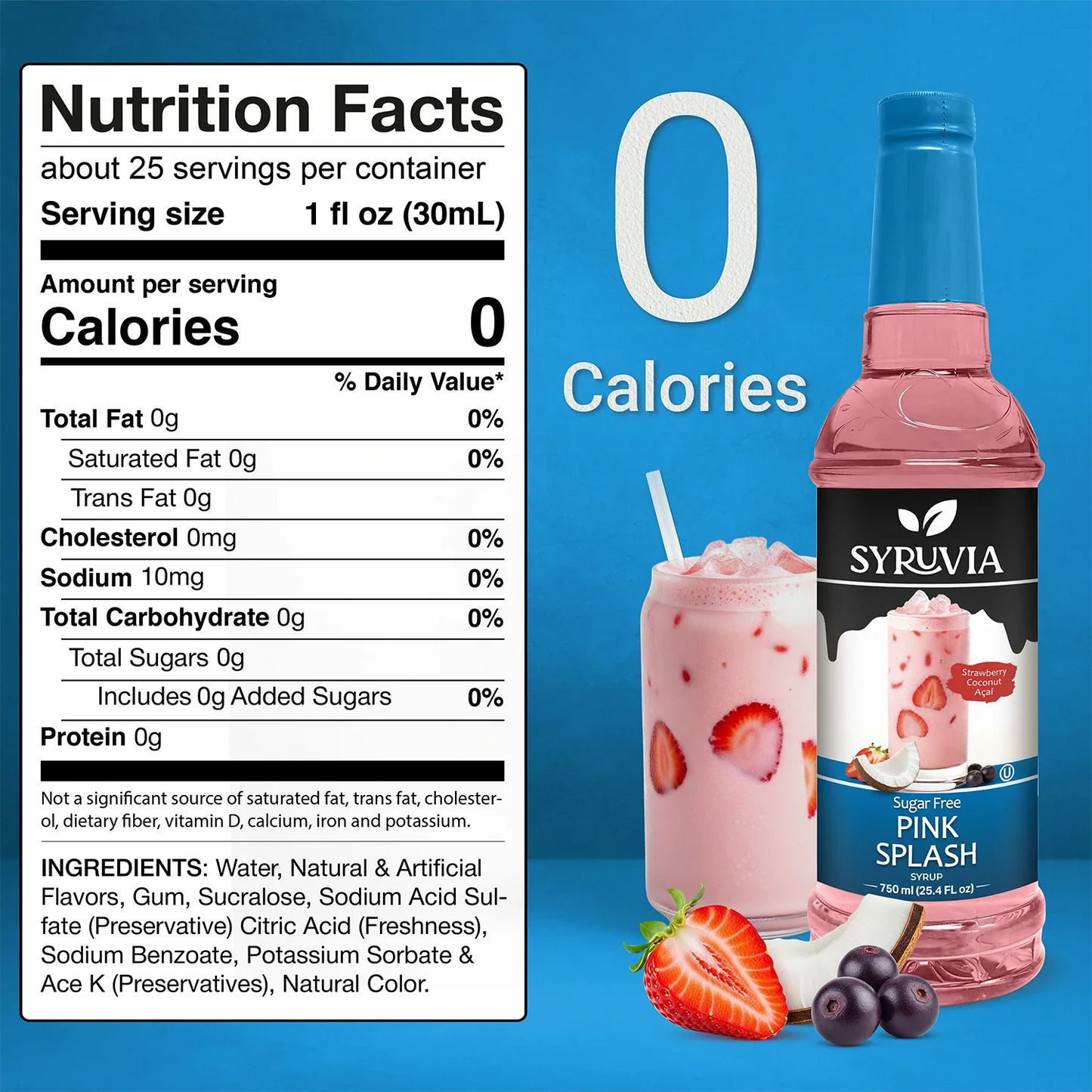 Sugar Free Pink Splash Syrup