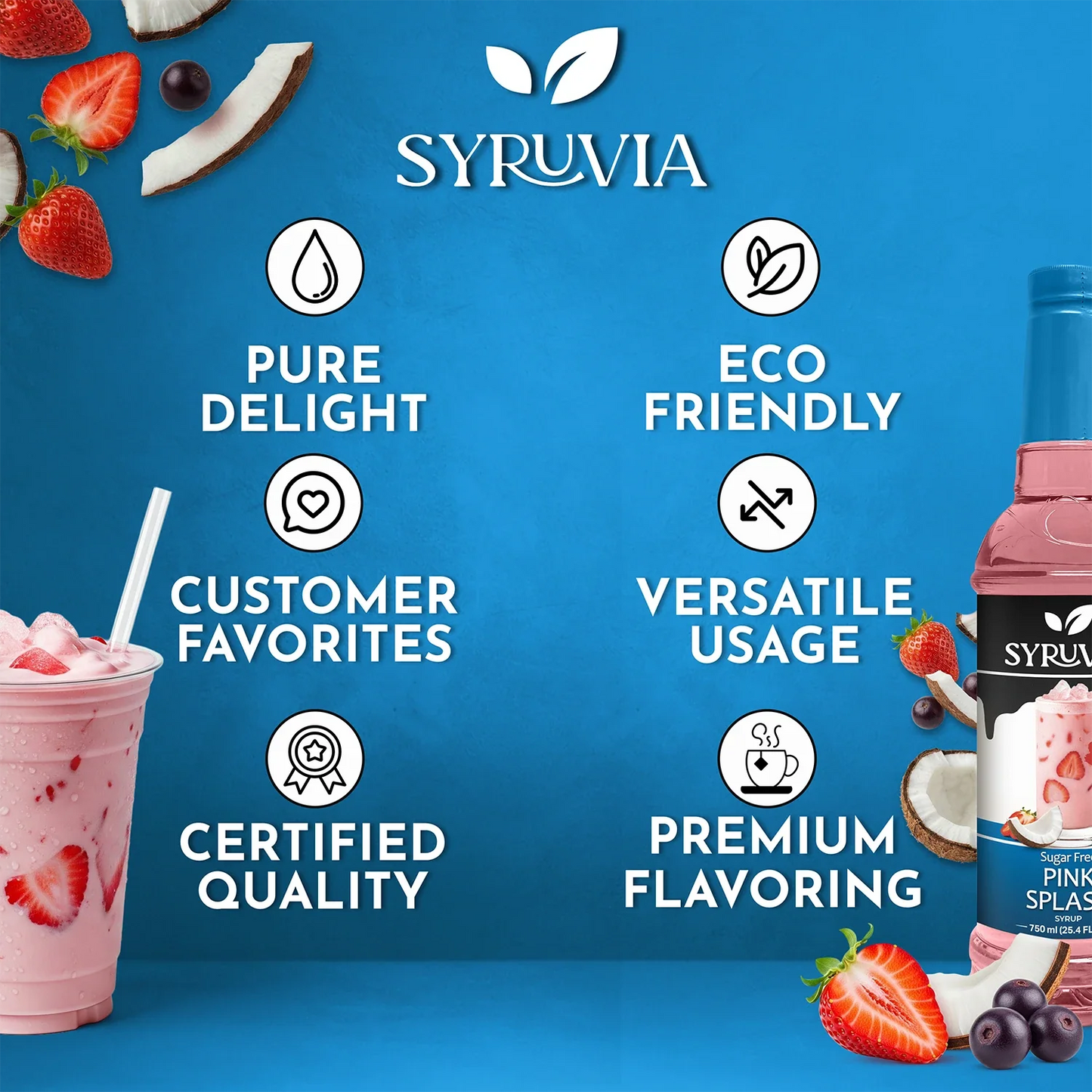 Sugar Free Pink Splash Syrup
