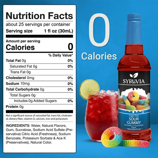 Sugar Free Sour Gummy Syrup