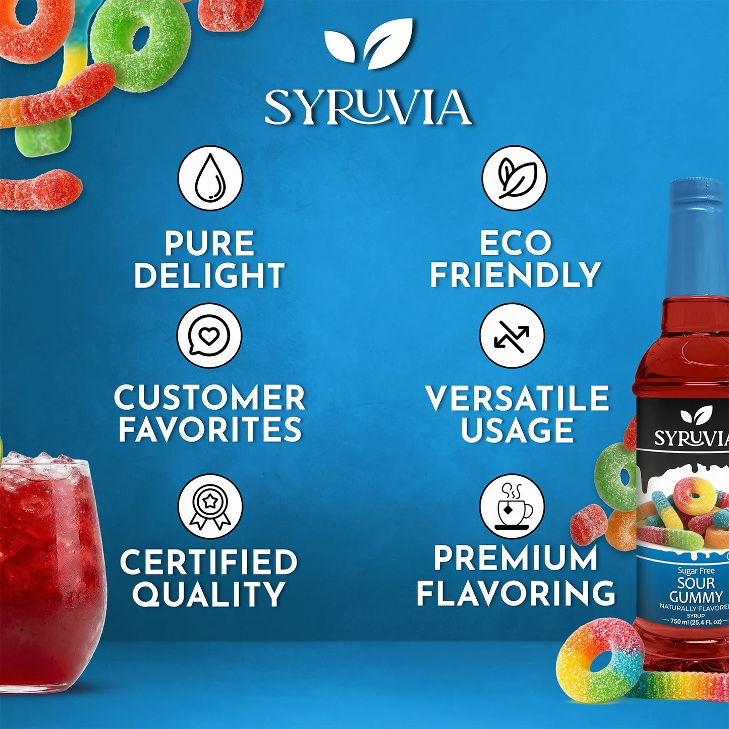 Sugar Free Sour Gummy Syrup