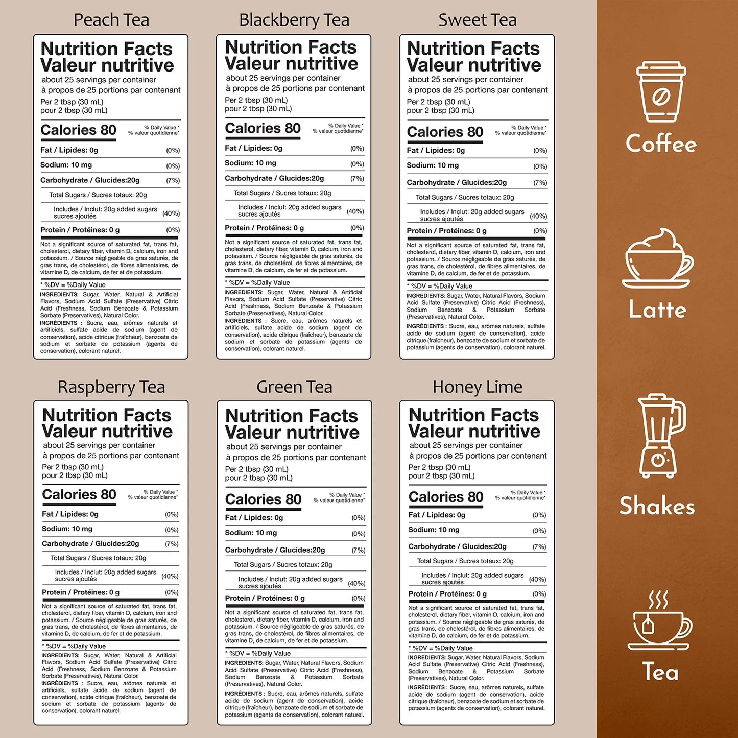 Syruvia Tea Flavor Variety Pack
