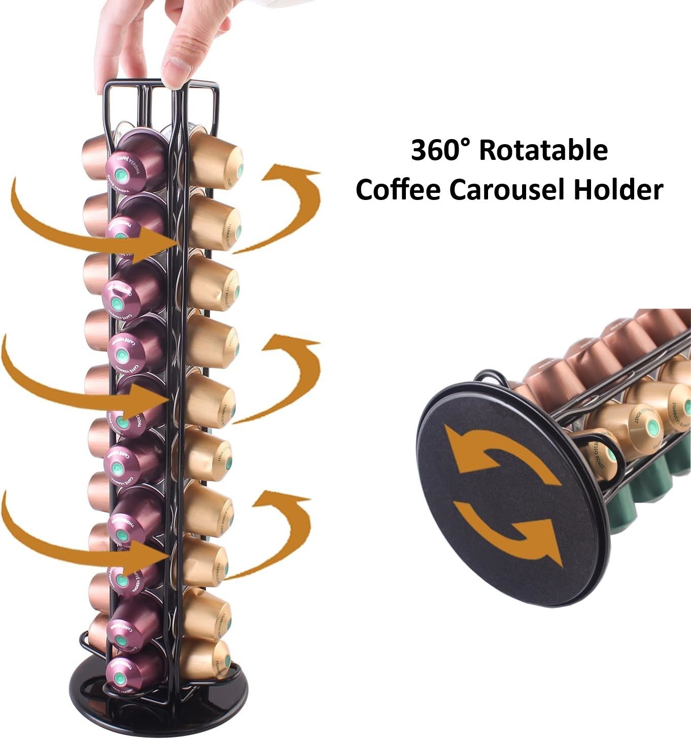 NNEDSZ Coffee Pods Holder Storage Compatible with 40 Nespresso Pods