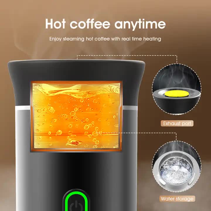 NNEDSZ Green Portable Espresso Coffee Machine - Universal 3-in-1 Capsule, Coffee Powder, and Espresso Maker