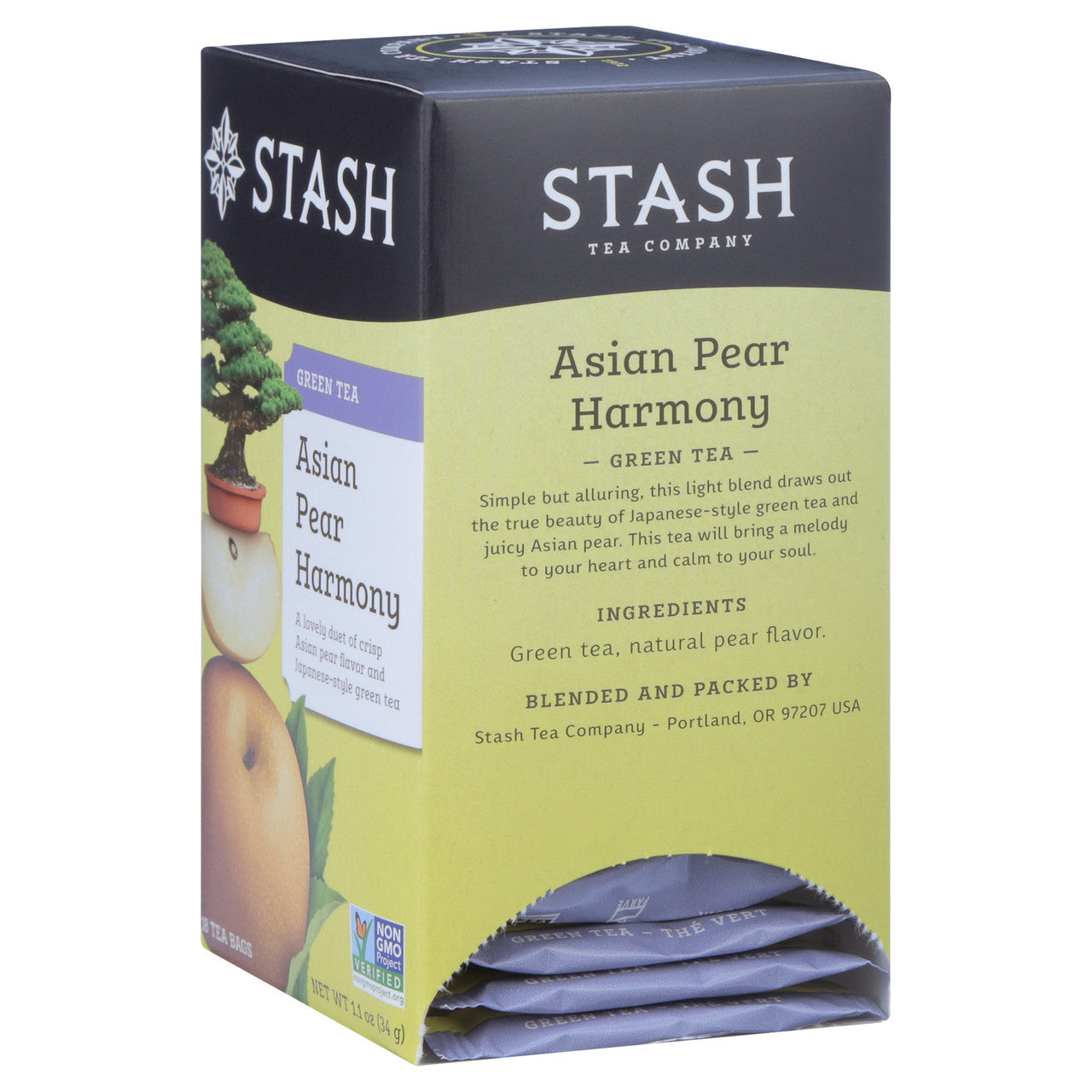 STASH GRN TEA ASIAN PEAR ( 6 X 18 BAG  )