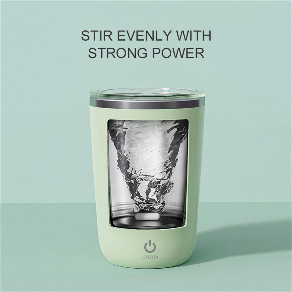 Insulated Self-Stirring Coffee Mug – 350 ml Electric Mixer & Thermal Cup