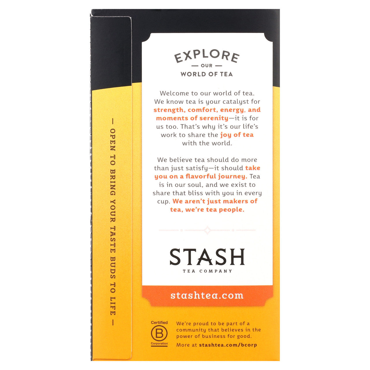 Stash Herbal Tea Sunny Orange and Ginger (6x18 BAG )