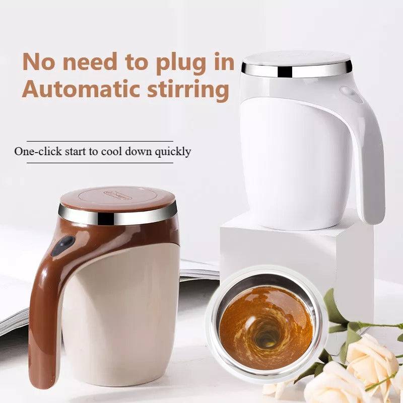 Self Stirring Coffee Cup - Rechargeable, Convenient, and Eco-Friendly